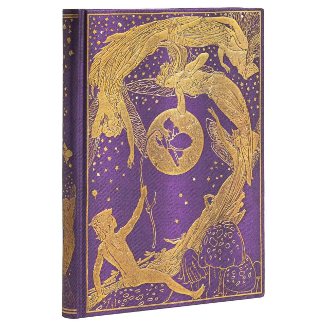 Caderno Paperblanks 18x13cm Pautado Lang's Fairy Violet Fairy 6512-8 Caderno Paperblanks 18x13cm Pautado Lang's Fairy Violet Fairy 6512-8