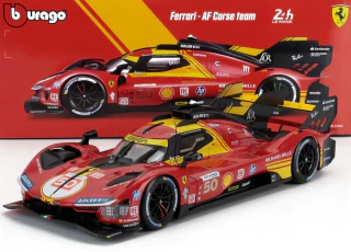 Ferrari 499P #50 Champion 24 Le Mans Vermelho 1:18 Bburago Racing 18-16303