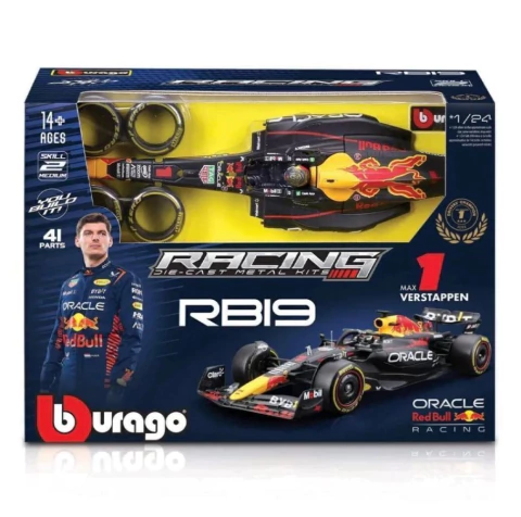 Red Bull Racing RB19 Max Verstappen #1 Kit em Metal p/ Montar Formula 1 2023 - 1/24 Bburago 28507