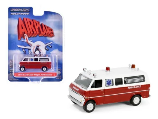 1970 Ford Club Wagon Ambulance 1:64 Greenlight Hollywood 62030B