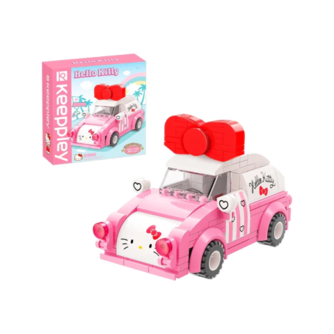 Bloco De Montar Mini Carro Hello Kitty Keeppley K20805