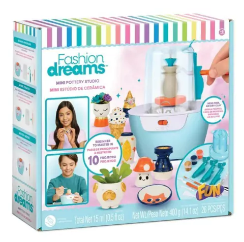 Conjunto De Artesanato Fashion Dreams Mini Estúdio De Cerâmica Fun F0151-7