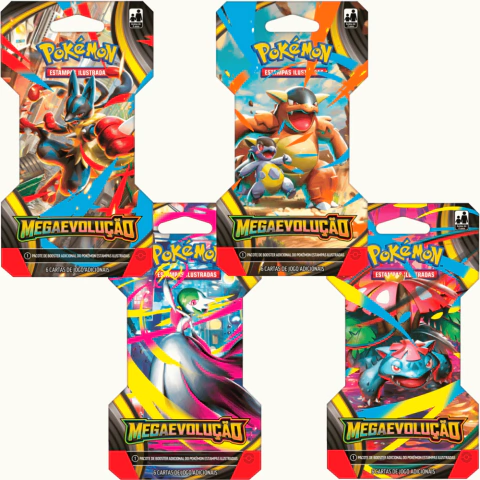 Caixa Lacrada com 24 Booster Unitário Pokémon Megaevolução ME01 Copag 35655