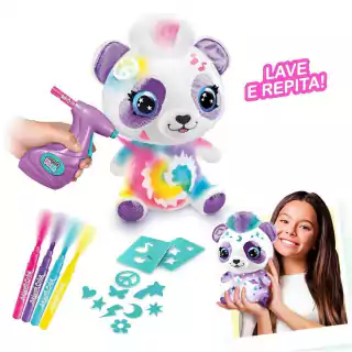 Style 4 Ever Airbrush Plush Pelúcia Para Pintar Panda F01154 Fun