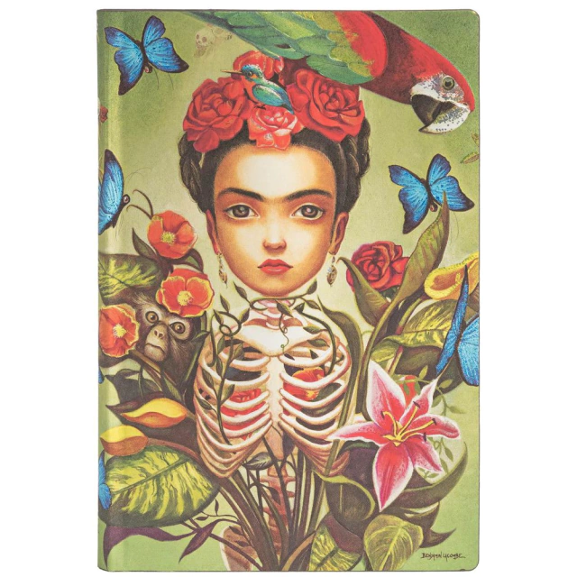 Caderno Paperblanks 14x9,5cm Pautado Esprit Lacombe Frida 65326 Caderno Paperblanks 14x9,5cm Pautado Esprit Lacombe Frida 65326