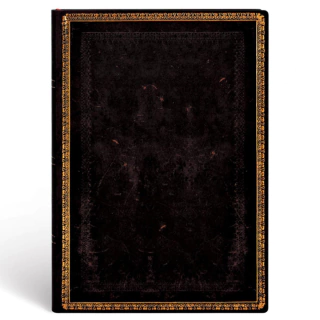 Caderno Paperblanks 18x13cm Pautado Old Leather Black Moroccan 4443-7