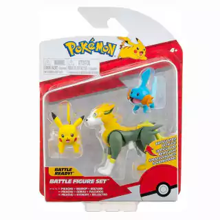 Pokémon Battle Figure Pikachu + Mudkip + Boltund 2603 Sunny Jazwares