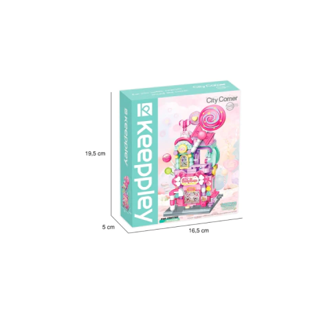 Bloco De Montar Loja De Balas City Corner Keeppley K28012