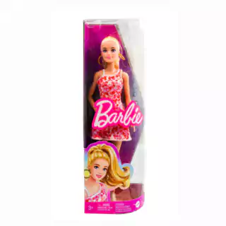 Boneca Barbie Fashionista Loira Vestido Florido 205 Mattel Fbr37
