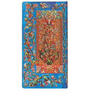 Caderno Paperblanks 18x9cm Pautado Florentine Cascade Delphine 3504-6