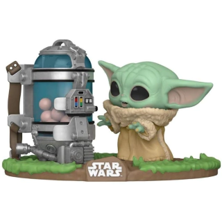 Boneco Funko Pop Star Wars Mandalorian The Child Yoda With Egg Canister 407