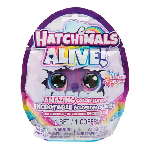 Hatchimals Alive Surpresa Com Acessório Rainbow Splash 4000 Sunny