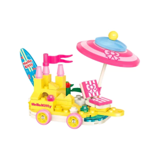 Bloco De Montar Banho De Sol Hello Kitty Keeppley K20830