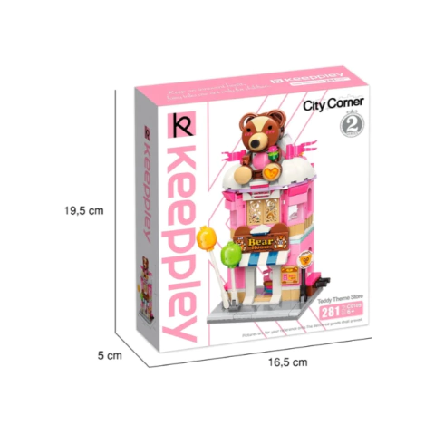 Bloco De Montar Loja Das Pelúcias City Corner Keeppley C0109