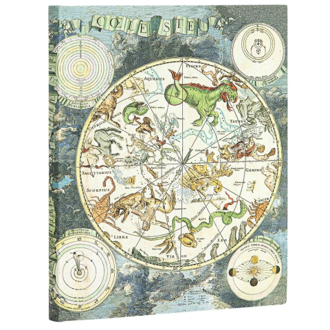 Caderno Paperblanks 23x18cm Sem Pauta Celestial Planisphere 5615-7
