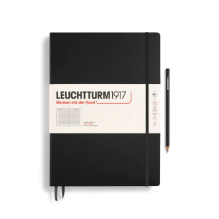 Caderno Leuchtturm1917, Master Classic (A4+) - 235 Páginas, Capa dura, Pautado, Preto 327150 - comprar online