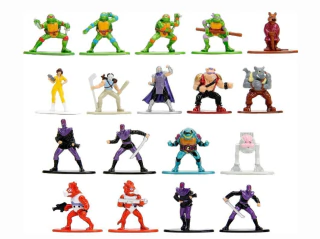 Pack Com 18 Mini Figuas Teenage Mutant Ninja Turtles Nano MetalFigs Jada Toys 34460