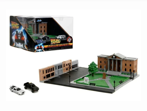 Diorama Back to the Future Hill Valley Courthouse Die Cast Jada Toys 34804
