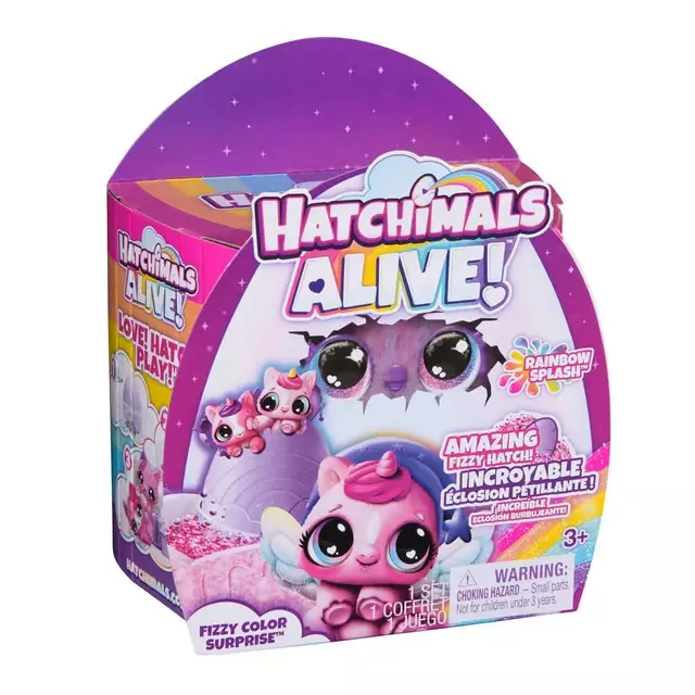 Hatchimals Alive Surpresa De Cor Efervescente Rainbow Splash 4001 Sunny Hatchimals Alive Surpresa De Cor Efervescente Rainbow Splash 4001 Sunny