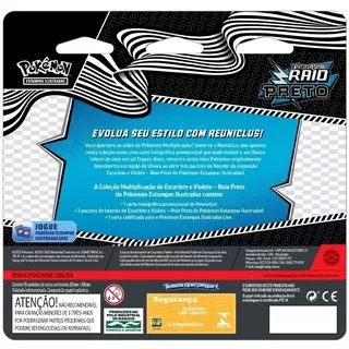 Blister Triplo Pokémon Raio Negro EV10.5 - 19 Cartas Copag 8107 - comprar online