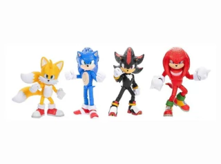Pack com 4 Figuras Sonic 3 o Filme Sunny 4568