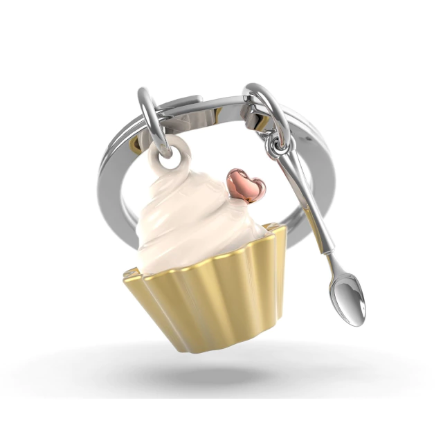 Chaveiro Keyring Metalmorphose Cupcake Com Colher Mtm325-02 Chaveiro Keyring Metalmorphose Cupcake Com Colher Mtm325-02