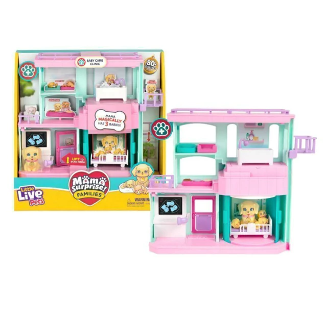 Playset E Mini Figura Little Live Pets Mama Surprise Families Veterinário Fun F0219-2 Playset E Mini Figura Little Live Pets Mama Surprise Families Veterinário Fun F0219-2