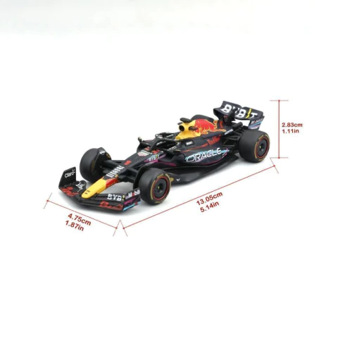 Pack C/ 7 Miniaturas Formula 1 Red Bull Racing F1 c/ Expositor 1/43 Bburago 38168