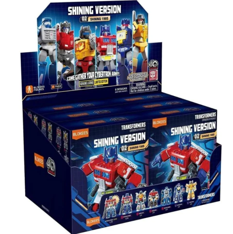 Caixa Master Blokees Transformers Shinning 02 Shining 1985 6 unidades 6991