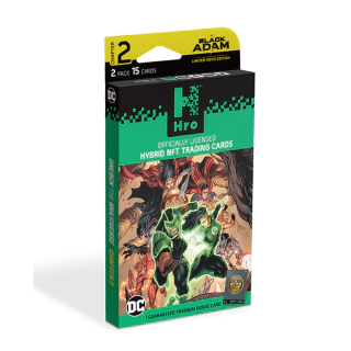 Cartas Colecionáveis Nft Hro Dc Black Adam 2 Pack 15 Cards Copag