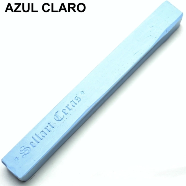 Bastão De Cera Flexível Para Lacre Cor Azul Claro Sellart Bastão De Cera Flexível Para Lacre Cor Azul Claro Sellart