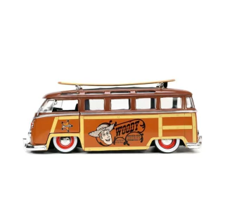 1962 Volkswagen T1 Bus Com Woody Toy Story 1/24 Jada Toys 33176