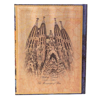 Caderno Paperblanks Gaudi Ultra 23x18 Cm Sem Pauta Capa Dura 9779-2