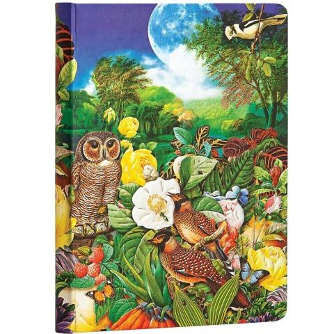 Caderno Paperblanks Moon Garden 12,5 x18cm Capa Dura Sem Pauta 5453-5