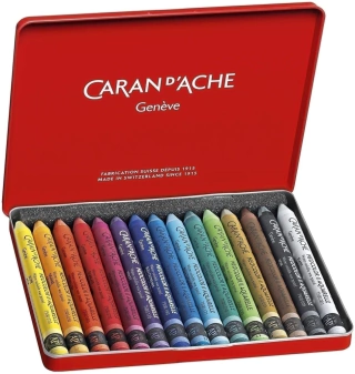Estojo Giz Aquarelável Caran Dache Neocolor II 15 Cores 7500315