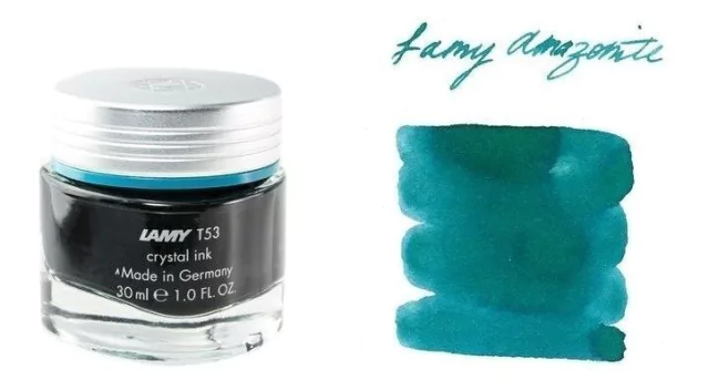 Frasco Tinta Lamy Crystal Ink Linha Premium 30ml Amazonite Frasco Tinta Lamy Crystal Ink Linha Premium 30ml Amazonite