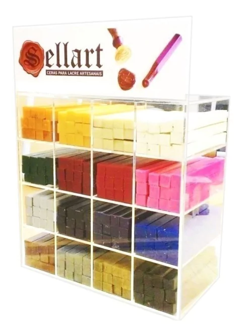 Bastão Cera Flexível Lacre Cor Azul Sellart