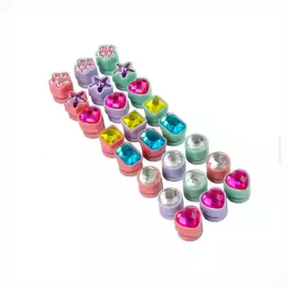 Kit Glamour Hair Joias De Cabelo Miçangas Coloridas 49081 Toyng