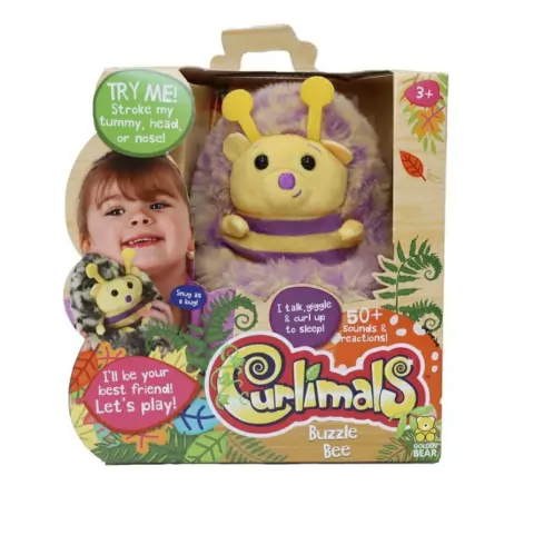 Pelúcia Interativa Curlimals Buzzle a Abelha - Fun F0141-8