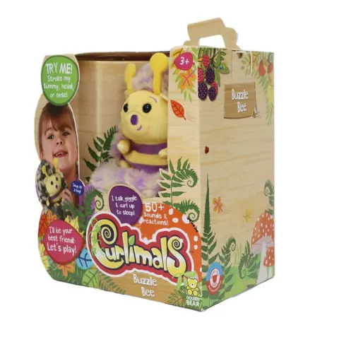 Pelúcia Interativa Curlimals Buzzle a Abelha - Fun F0141-8