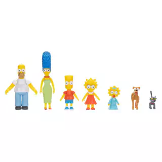 The Simpsons Pack Com 7 Figuras Articuladas 4042 Sunny Jakks Pacific