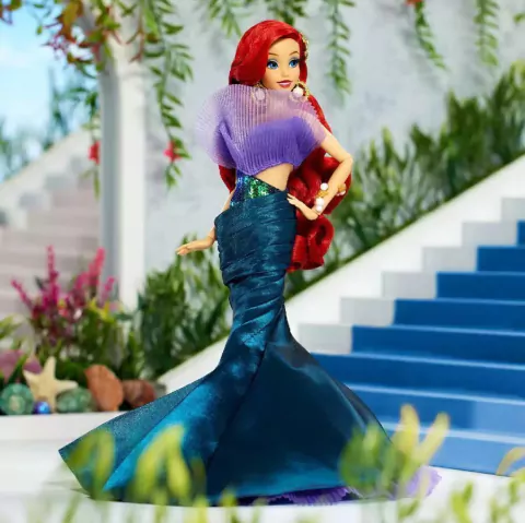 Boneca Ariel Vestido de Gala Disney Collector Mattel Creations Hyb18