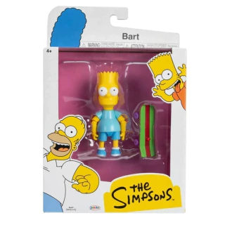 The Simpsons Bart De Azul e Skate Articulado 9Cm 4455 Sunny Jakks Pacific