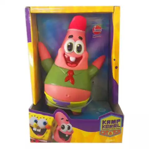 Bob Esponja Boneco De Vinil Patrick Estrela 3077 Lider Brinquedos