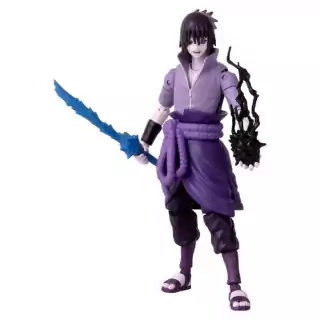 Boneco Naruto Shippuden Anime Heroes Sasuke Uchiha Rinnegan Mangekyo Sharingan Bandai