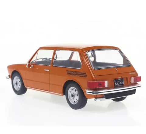 Miniatura Brasília Laranja 1976 Vw 1:24 Califórnia Toys Classics