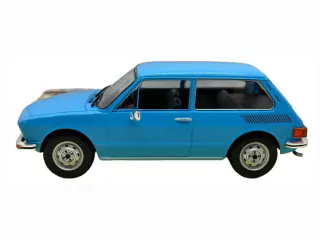 Miniatura Brasília Azul Clara 1976 Vw 1:24 Califórnia Toys Classics