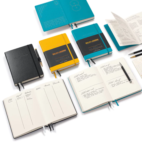 Caderno Bullet Journal Leuchtturm1917, Edition 2, Medium (A5), Hardcover, Preto 363572
