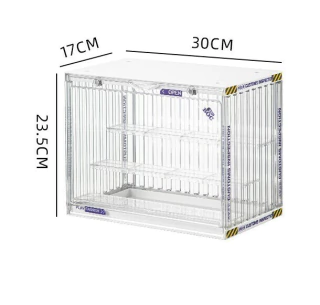 Expositor Display Box de Acrílico Container 908 Transparente - 23,5 cm de altura - comprar online
