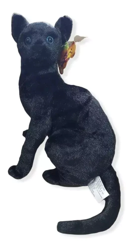 Pelúcia Gato Preto Sentado 35 Cm Fizzy Fc2743 Pelúcia Gato Preto Sentado 35 Cm Fizzy Fc2743